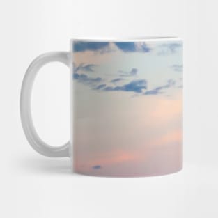 White Clouds Pastel Sunset Sky Mug
